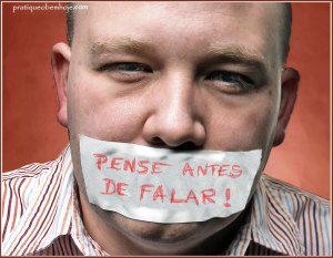 Pense antes de falar