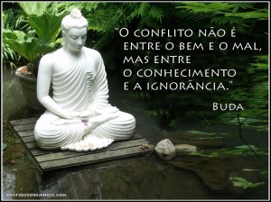 O conflito não é entre o bem e o mal, mas entre o conhecimento e a ignorância