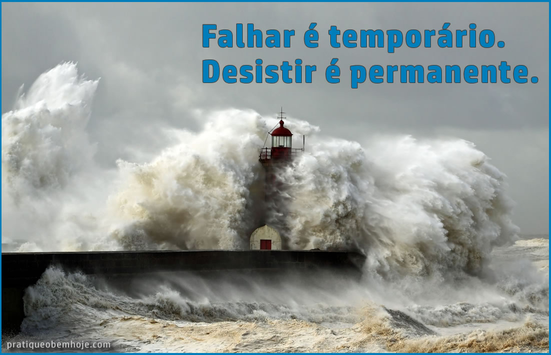 Falhar é temporário