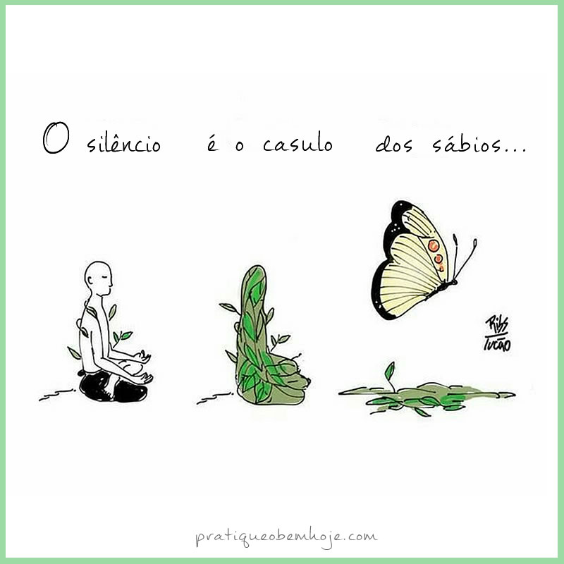 O silêncio é o casulo dos sábio
