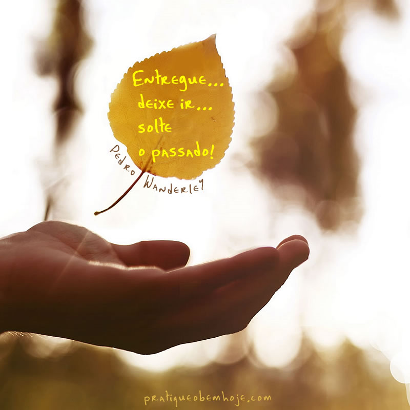 Entregue...deixe ir...solte o passado