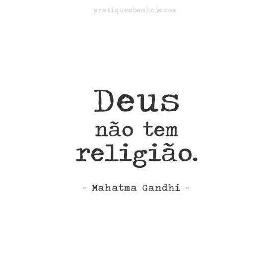 Deus não tem religião