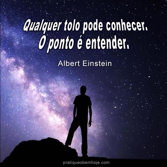 Qualquer tolo pode conhecer