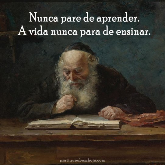 Nunca pare de aprender