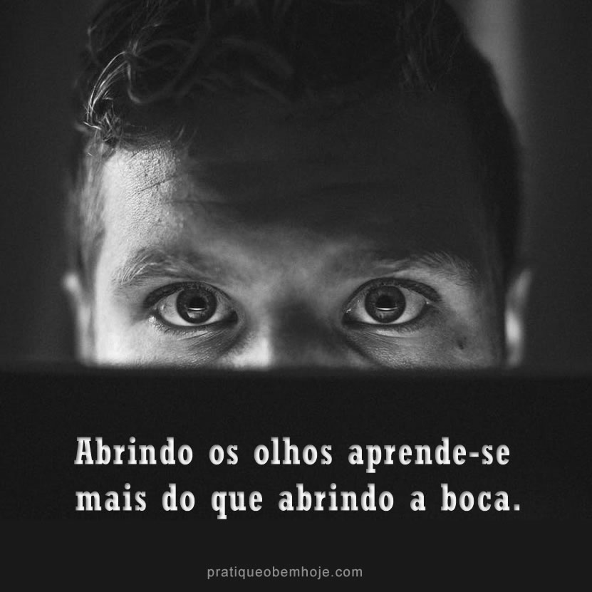 Abrindo os olhos