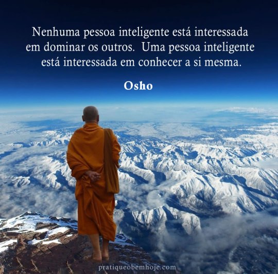 Nenhuma pessoa inteligente está interessada em dominar os outros