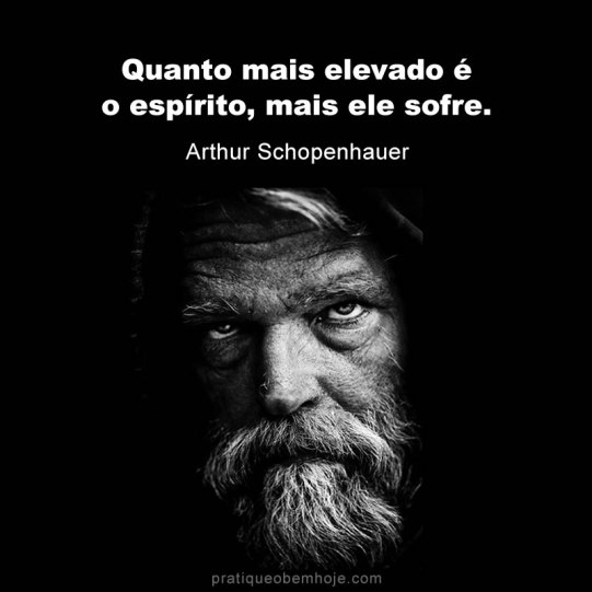 Quanto mais elevado é o espírito, mais ele sofre