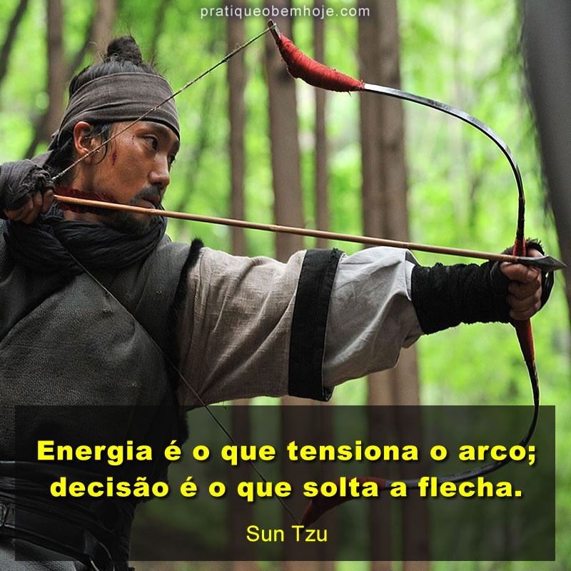 Energia é o que tensiona o arco