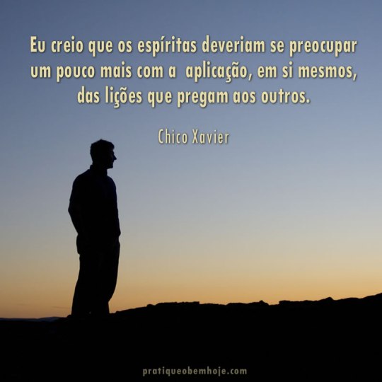 Eu creio que os espíritas deveriam se preocupar