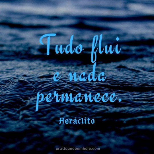 Tudo flui e nada permanece