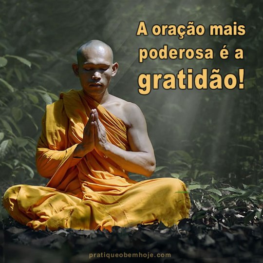 A oração mais poderosa é a gratidão
