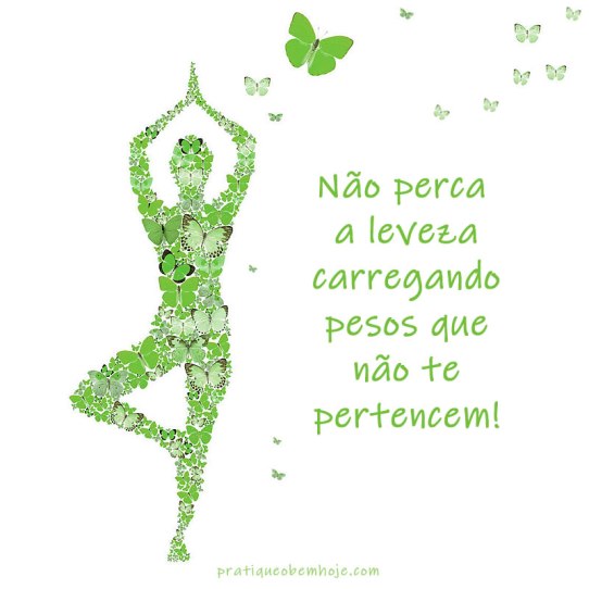 Não perca a leveza carregando pesos que não te pertencem